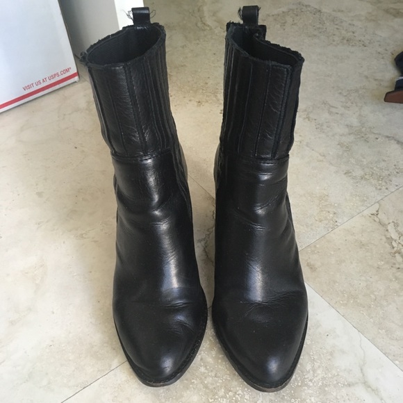 ZARA leather Chelsea boot heel - Picture 2 of 8